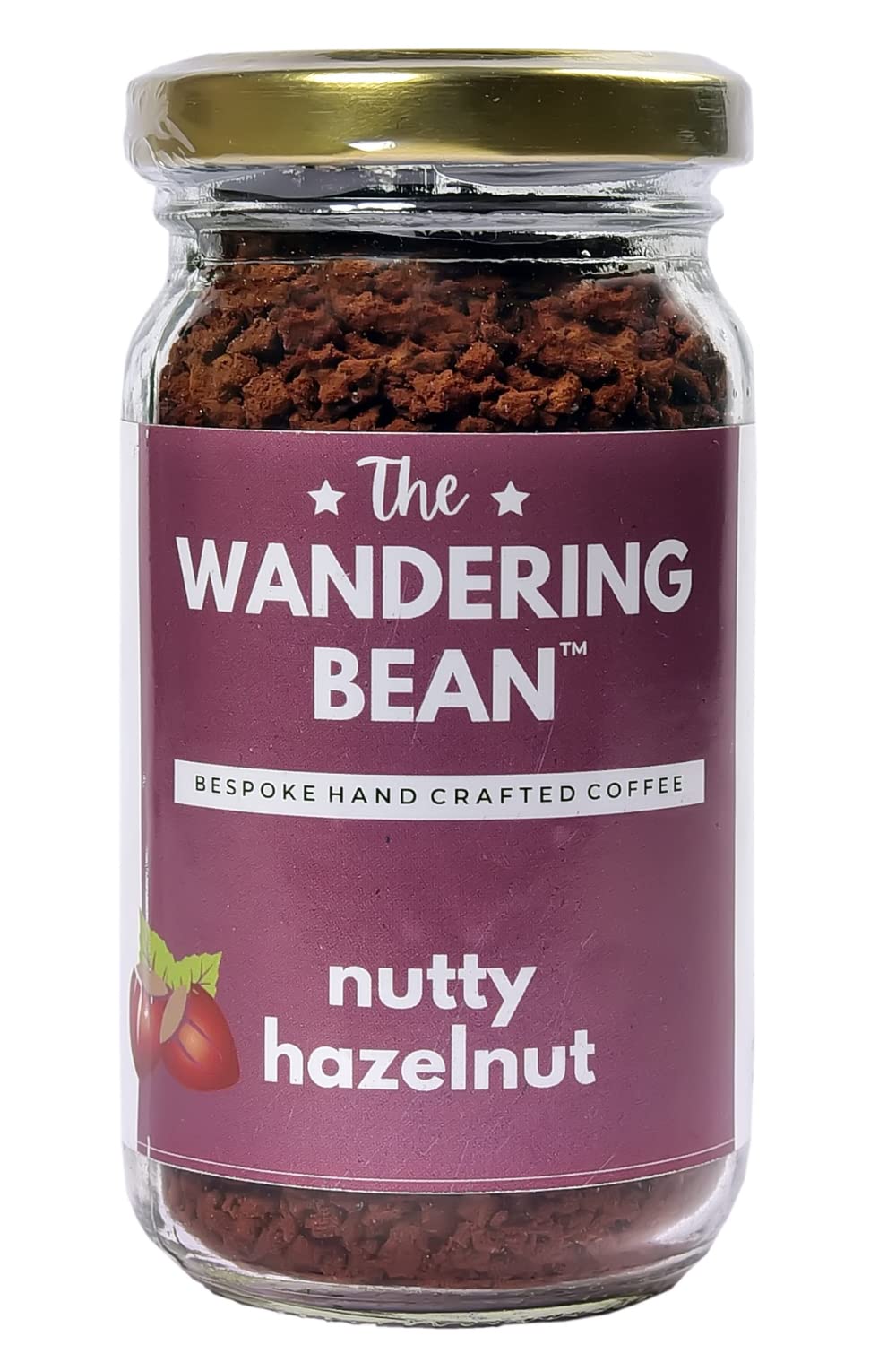 THE WANDERING BEAN NUTTY HAZELNUT COFFEE 60 GM - SuperMarcheStore