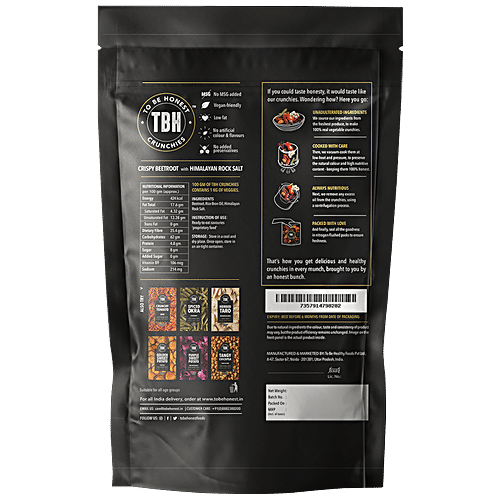 TO BE HEALTHY CRISPY BEETROOT WITH HIMALAYAN SALT 25 GM - SuperMarcheStore