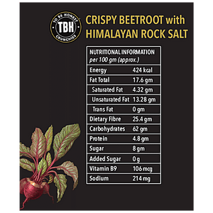 TO BE HEALTHY CRISPY BEETROOT WITH HIMALAYAN SALT 25 GM - SuperMarcheStore