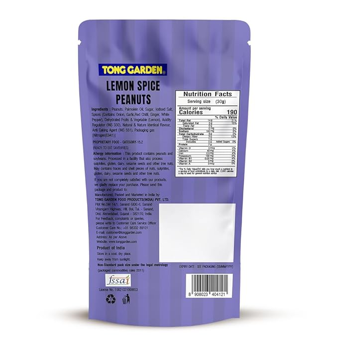 TONG GARDEN LEMON SPICE PEANUTS - SuperMarcheStore