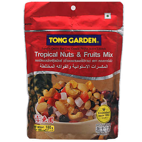 TONG GARDEN TROPICAL NUTS & FRUITS 180 GM - SuperMarcheStore