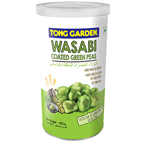 TONG GARDEN WASABI COATED GREEN PEAS 180 GM - SuperMarcheStore
