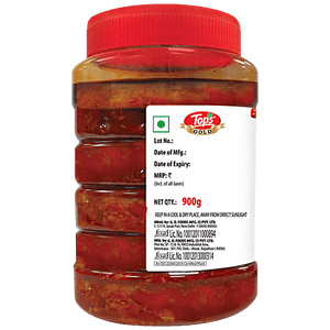TOPS GOLD STUFFED RED CHILLI PICKLE 900 GM - SuperMarcheStore