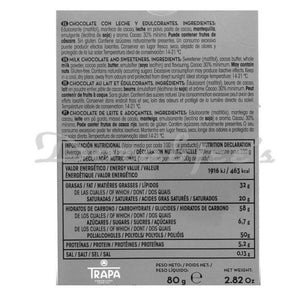 TRAPA BAR 0% SUGAR - MILK 80GR - SuperMarcheStore