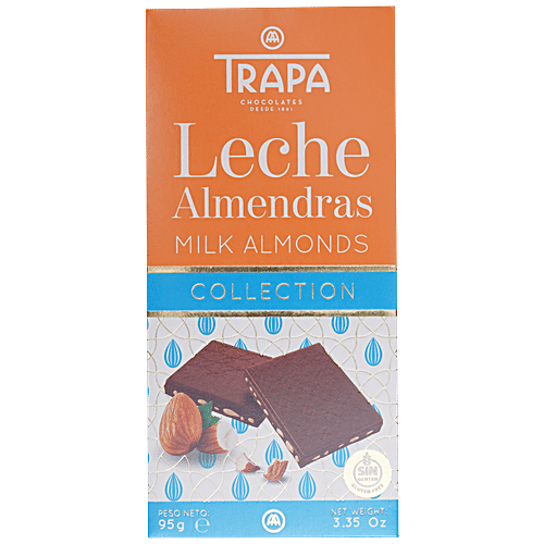 TRAPA MILK WITH ALMONDS COLLECTION 95 GM - SuperMarcheStore