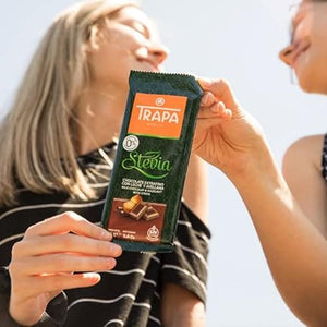 TRAPA STEVIA 80 % DARK CHOCOLATE 75 GM - SuperMarcheStore