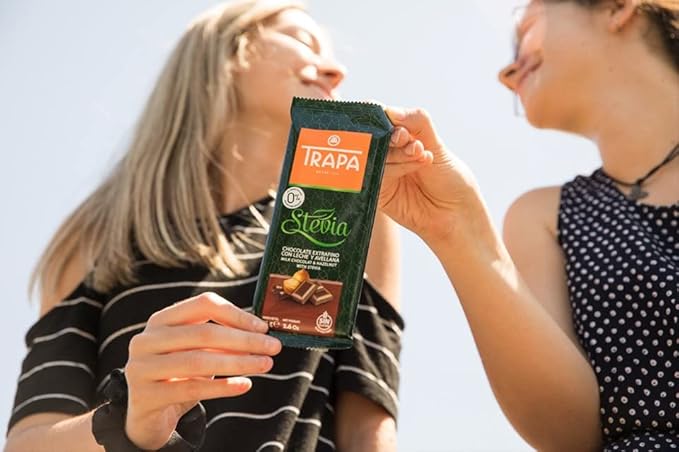 TRAPA STEVIA 80 % DARK CHOCOLATE 75 GM - SuperMarcheStore