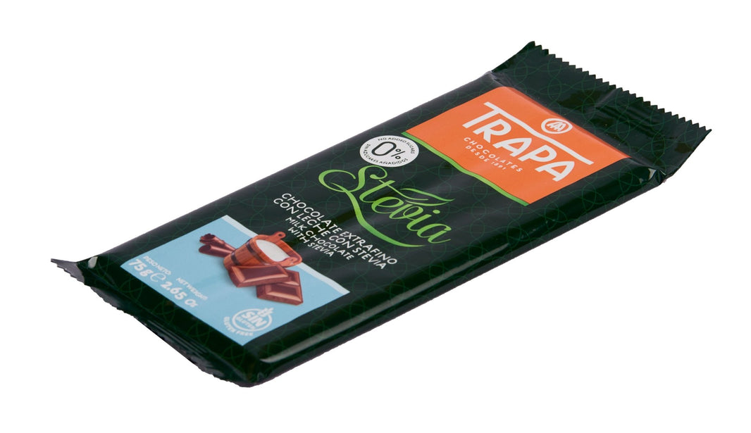 TRAPA STEVIA BAR CHOCOLATE - MILK 75G - SuperMarcheStore