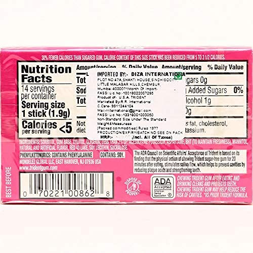 TRIDENT CHEWING GUM BUBBLE GUM - SuperMarcheStore
