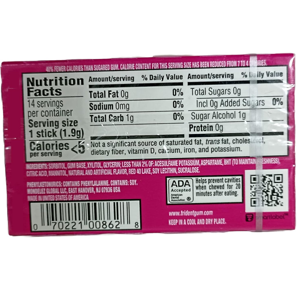 TRIDENT CHEWING GUM BUBBLE GUM - SuperMarcheStore