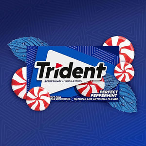TRIDENT CHEWING GUM PERFECT PEPPERMINT - SuperMarcheStore