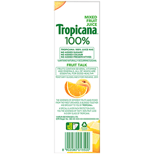 TROPICANA 100% MIXE FRUIT JUICE 1 LTR - SuperMarcheStore