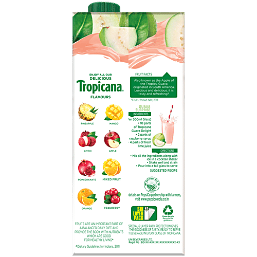 TROPICANA GUAVA DELIGHT 1 LTR - SuperMarcheStore