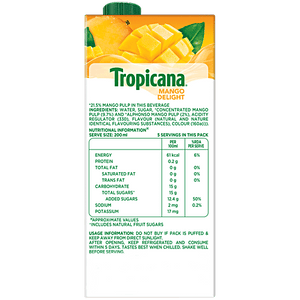 TROPICANA MANGO DELIGHT 1 LTR - SuperMarcheStore