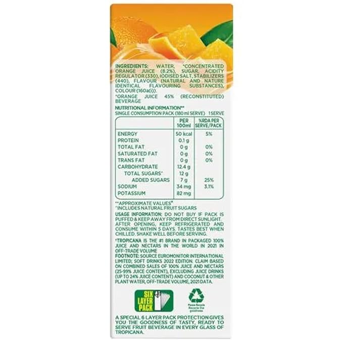 TROPICANA ORANGE DELIGHT 1 LTR - SuperMarcheStore