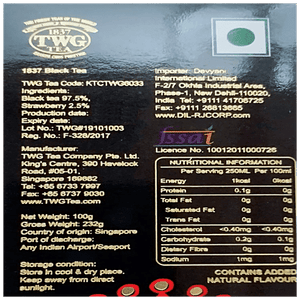 TWG 1837 BLACK TEA - SuperMarcheStore