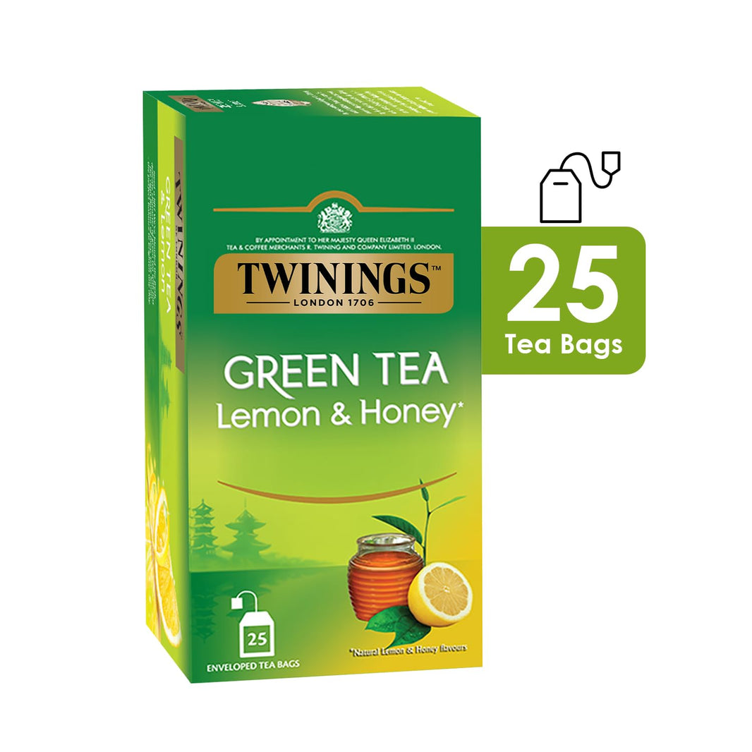 TWININGS GREEN TEA LEMON&HONEY BX 25P - SuperMarcheStore