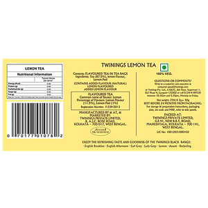 TWININGS LEMON TEA 50G - SuperMarcheStore