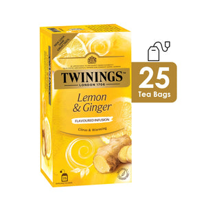 TWININGS TEA BAG LEMON & GINGER 25P - SuperMarcheStore