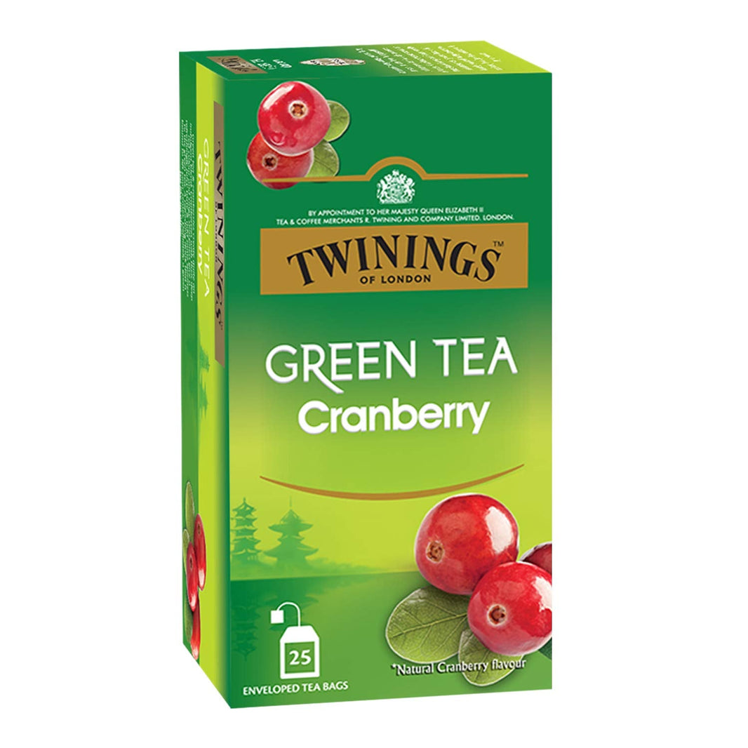 TWINNING GREEN TEA CRANBERRY 25 BAGS - SuperMarcheStore