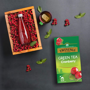 TWINNING GREEN TEA CRANBERRY 25 BAGS - SuperMarcheStore