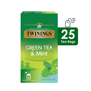 TWINNING GREEN TEA MINT 25 BAGS - SuperMarcheStore