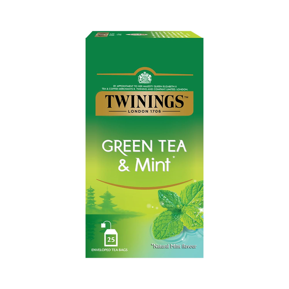 TWINNING GREEN TEA MINT 25 BAGS - SuperMarcheStore
