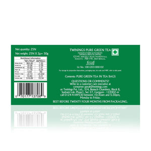 TWINNING GREEN TEA PURE 25 BAGS - SuperMarcheStore