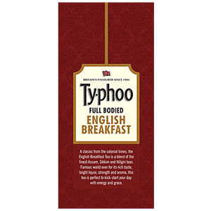 TYPHOO FULL BODIED ENGLISH BREAKFAST 25 TEA BAGS - SuperMarcheStore