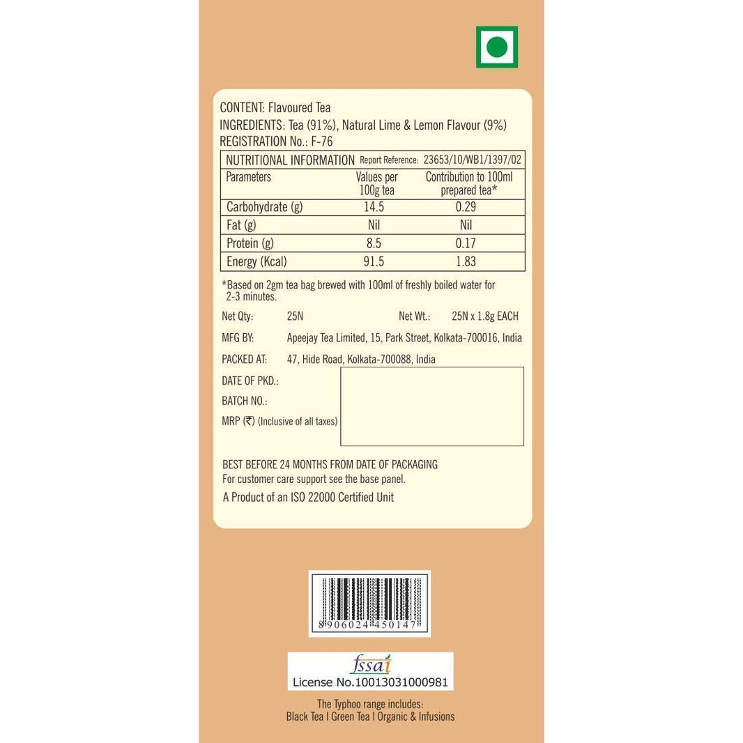 TYPHOO LIME & LEMON TEA - SuperMarcheStore