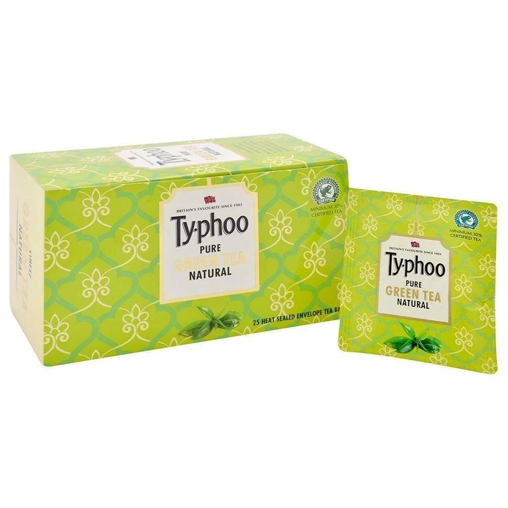 TYPHOO PURE GREEN TEA NATURAL 25 TEA BAGS - SuperMarcheStore