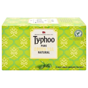 TYPHOO PURE GREEN TEA NATURAL 25 TEA BAGS - SuperMarcheStore