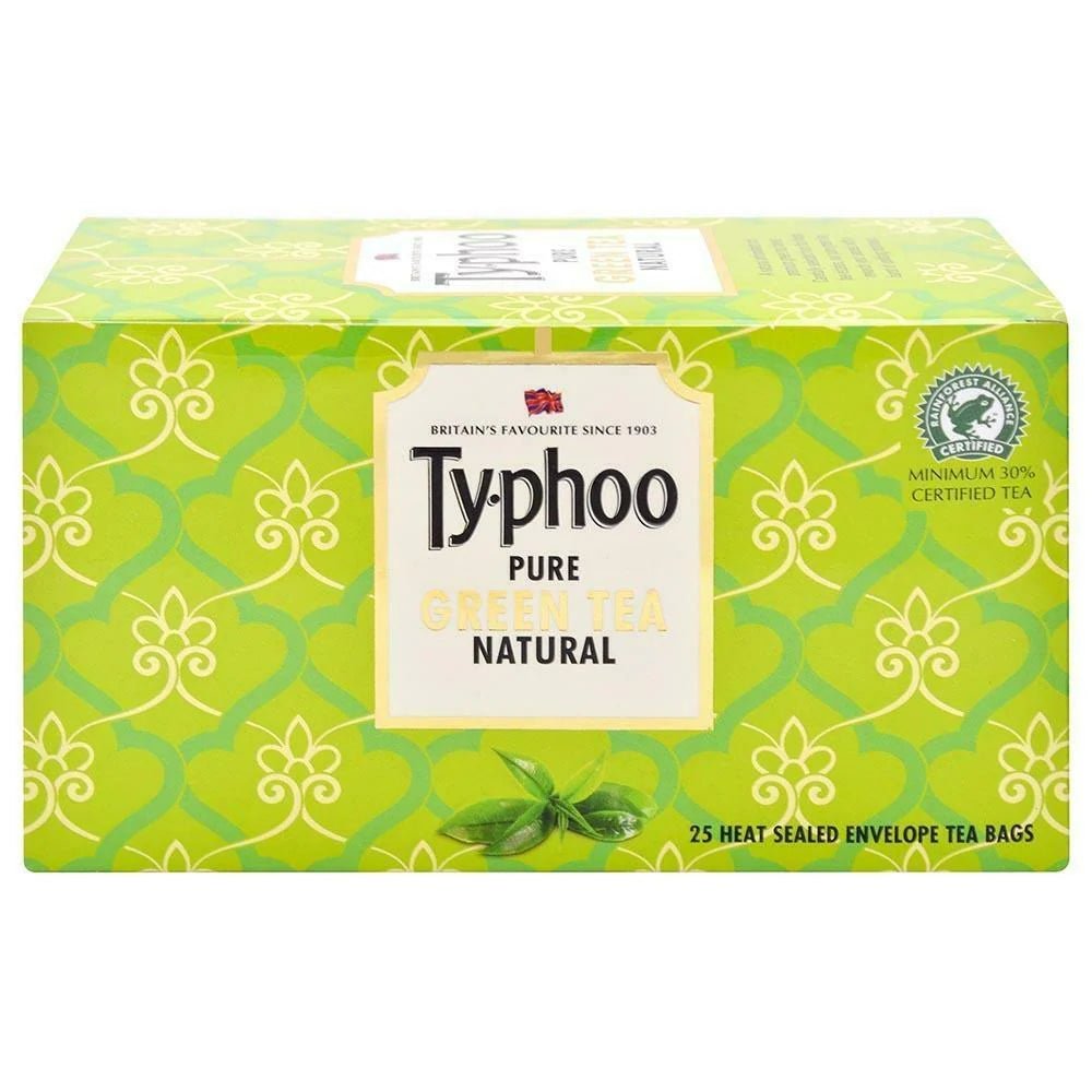 TYPHOO PURE GREEN TEA NATURAL 25 TEA BAGS - SuperMarcheStore