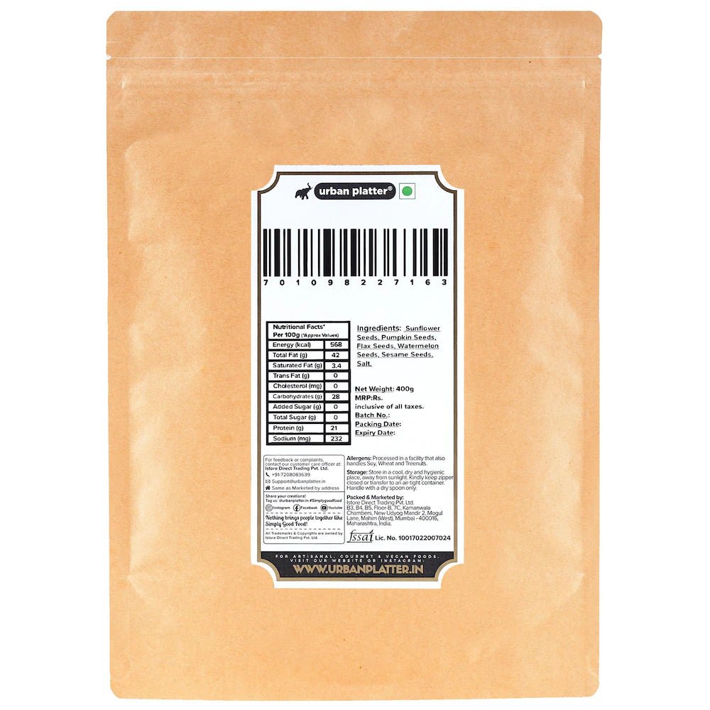 URBAN PLATTER 5 IN 1 ROASTED SEEDS 400 GM - SuperMarcheStore