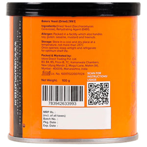 URBAN PLATTER BAKERS ACTIVE DRY YEAST 100GM - SuperMarcheStore