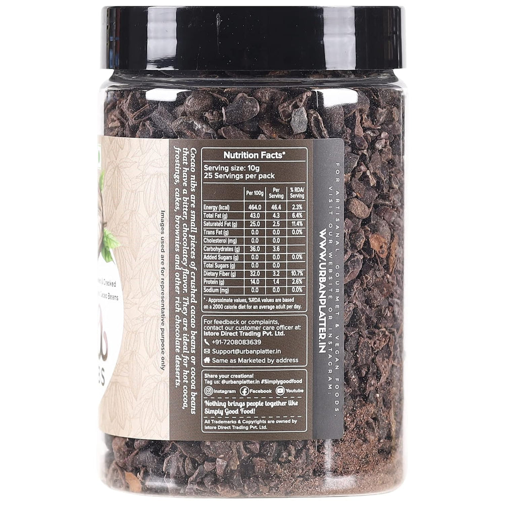 URBAN PLATTER COCOA NIBS 250G - SuperMarcheStore