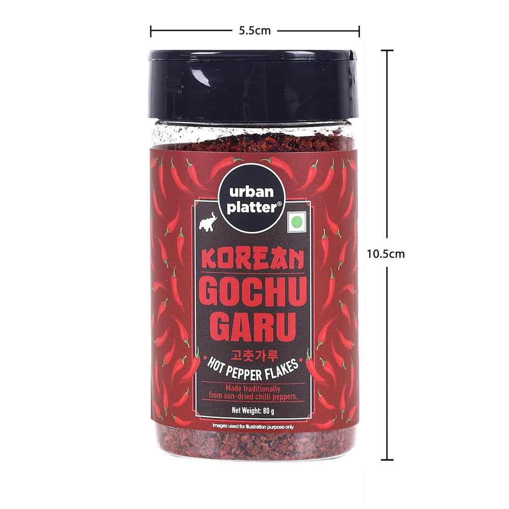 URBAN PLATTER COREAN GOCHUGARU HOT PEPPER POWDER SHAKER JAR 80GM - SuperMarcheStore