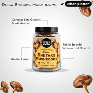 URBAN PLATTER DRYED SHIITAKE MASHROOMS 100GM - SuperMarcheStore