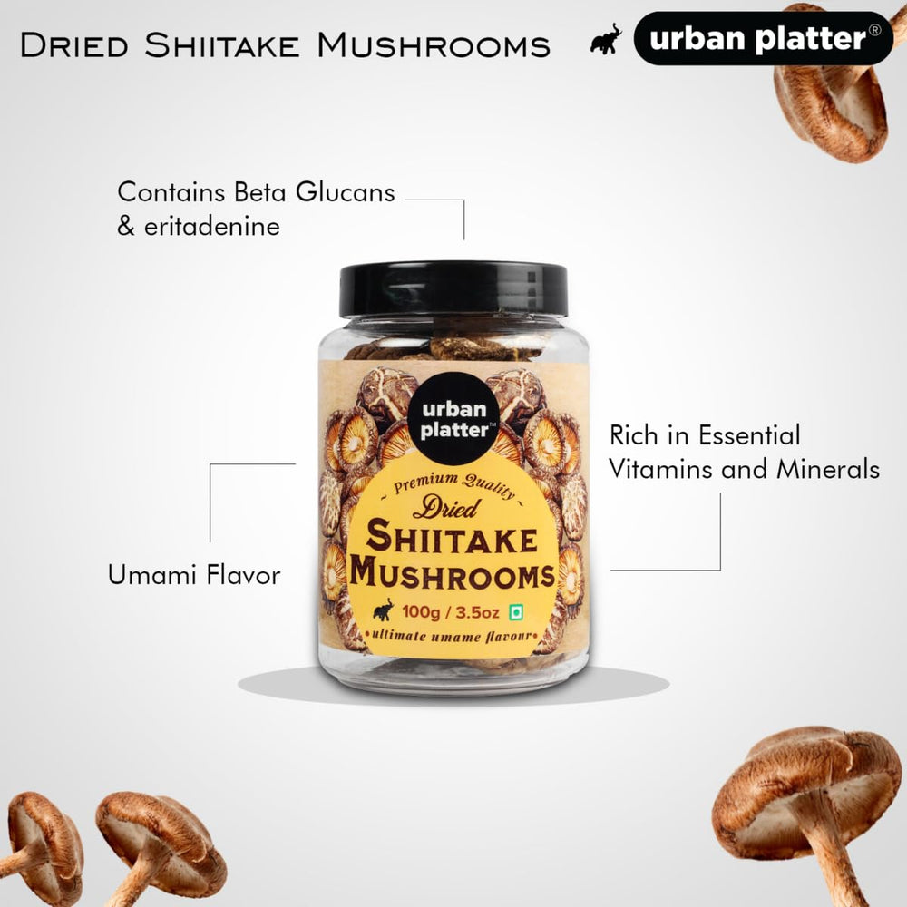 URBAN PLATTER DRYED SHIITAKE MASHROOMS 100GM - SuperMarcheStore