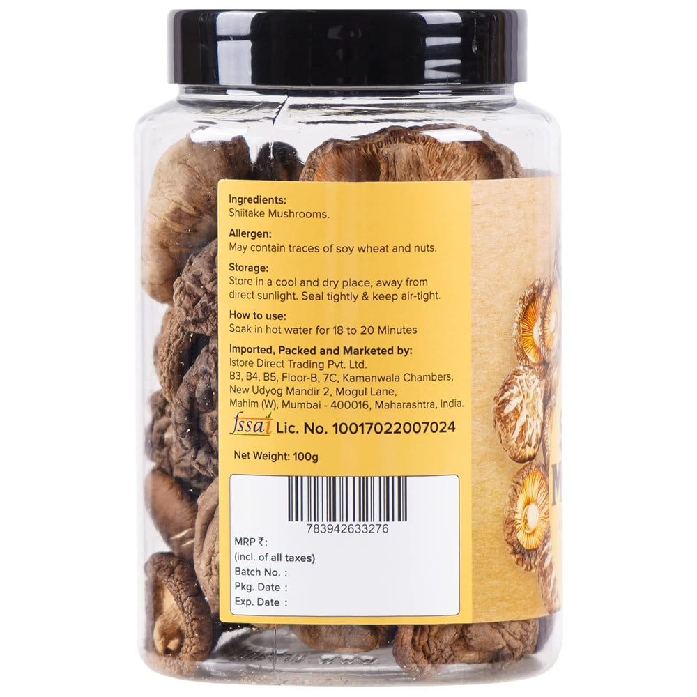 URBAN PLATTER DRYED SHIITAKE MASHROOMS 100GM - SuperMarcheStore