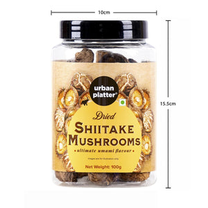 URBAN PLATTER DRYED SHIITAKE MASHROOMS 100GM - SuperMarcheStore