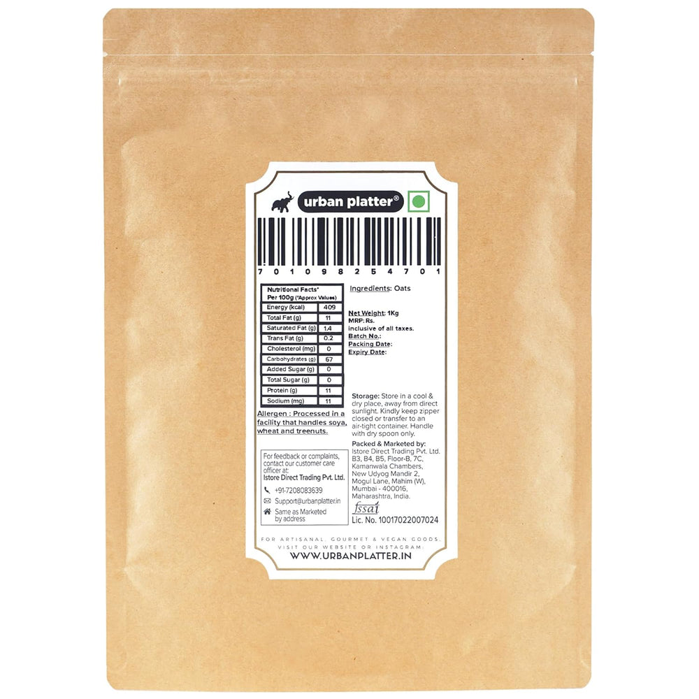 URBAN PLATTER FINE OATS FLOUR 1 KG - SuperMarcheStore