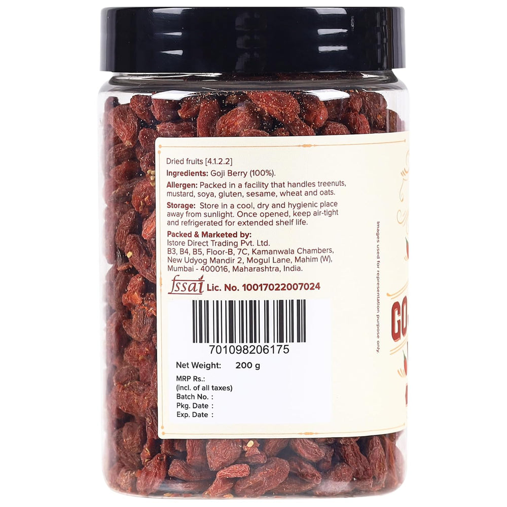 URBAN PLATTER GOJI BERRIES 200 GM - SuperMarcheStore