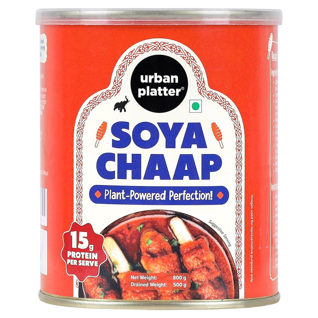 URBAN PLATTER VEGAN CHUNKS ON STICK SOYA CHAAP IN BRINE (800 TO 500 GM) - SuperMarcheStore