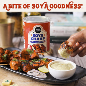 URBAN PLATTER VEGAN CHUNKS ON STICK SOYA CHAAP IN BRINE (800 TO 500 GM) - SuperMarcheStore