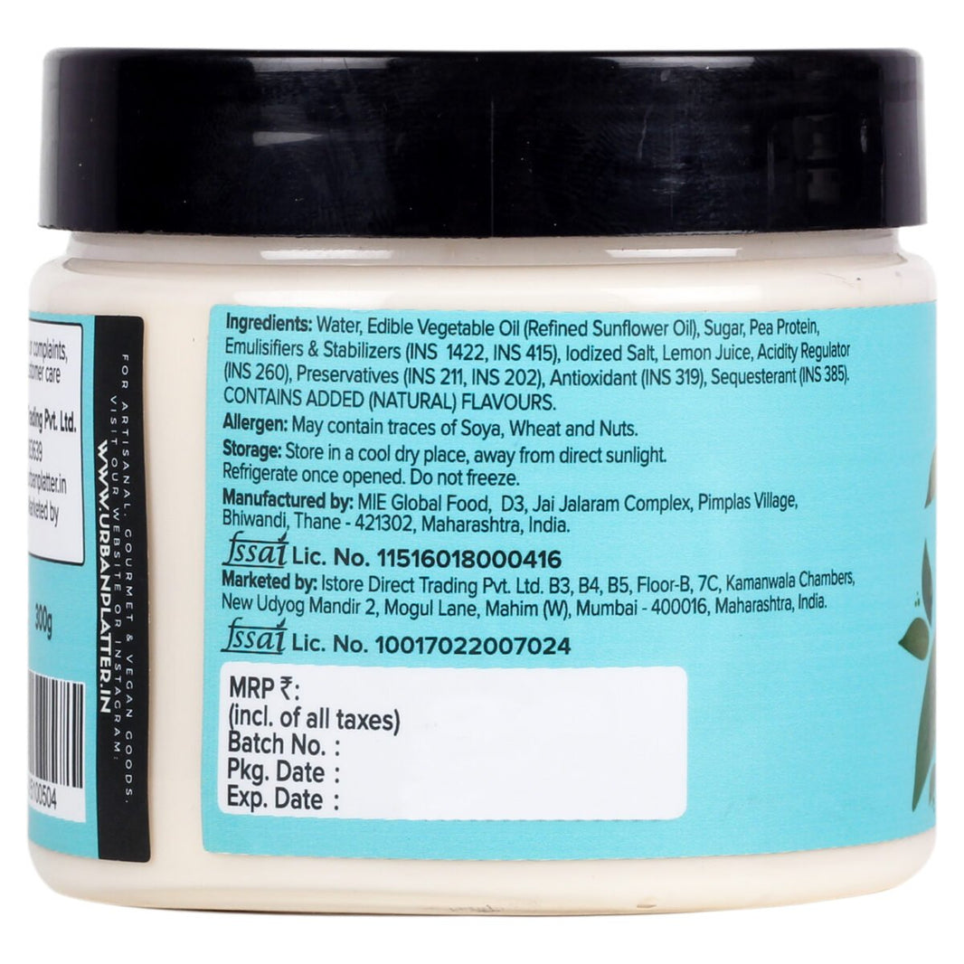 URBAN PLATTER VEGAN MAYONNAISE 300G - SuperMarcheStore