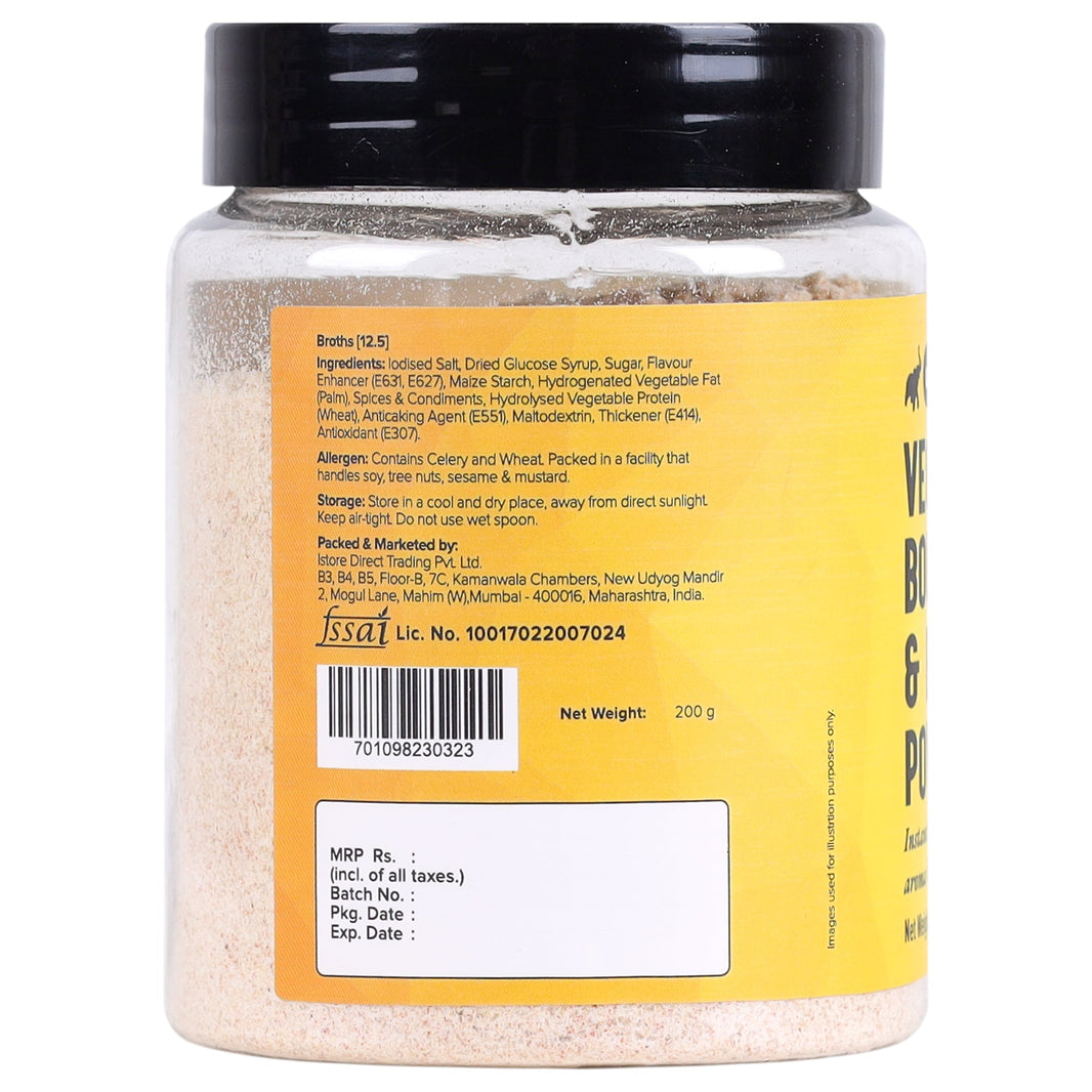 URBAN PLZTTER VEGETABLE BULLION & BROTH POWDER 200 G - SuperMarcheStore