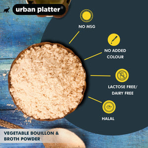 URBAN PLZTTER VEGETABLE BULLION & BROTH POWDER 200 G - SuperMarcheStore
