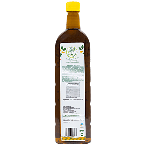 VEDIC KITCHEN COLD PRESSED ORG BLACK MUSTARD OIL 1 LTR - SuperMarcheStore