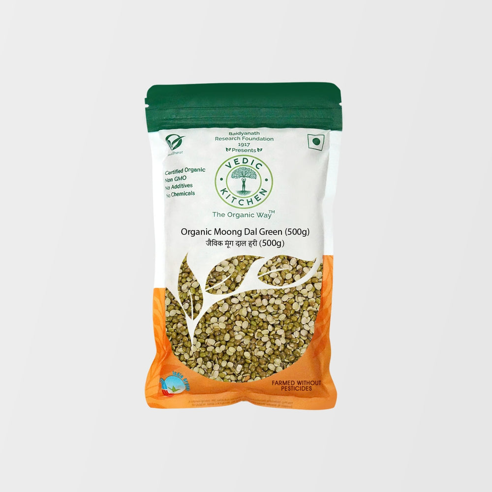 VEDIC KITCHEN MOONG DAL GREEN SPLIT 500 GM - SuperMarcheStore